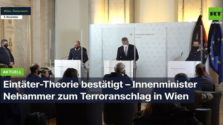 "Ein-Täter-Theorie" bestätigt – Innenminister Nehammer zum Terroranschlag in Wien