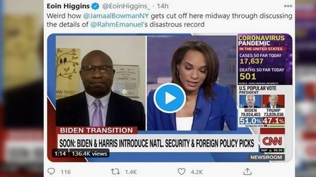 CNN schaltet Gast wegen kritischer Äußerungen zum neuen Biden-Kabinett stumm