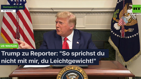 Trump zu Reporter: "So sprichst du nicht mit mir, du Leichtgewicht!"