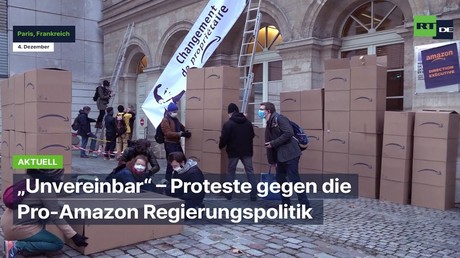 "Unvereinbar" – Proteste in Paris gegen die Pro-Amazon Regierungspolitik