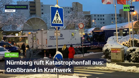 Nürnberg ruft Katastrophenfall aus: Großbrand in Kraftwerk