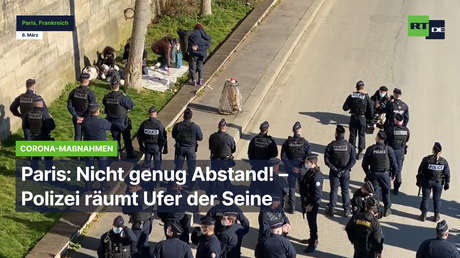 Paris: Nicht genug Abstand! – Polizei räumt Ufer der Seine