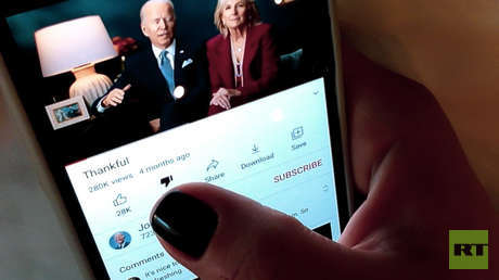 "Biden vor weiterem Bloßstellen schützen": YouTube verbirgt vorläufig Anzahl von Dislikes