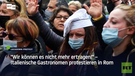 "Wir können es nicht mehr ertragen!" – Italienische Gastronomen protestieren in Rom