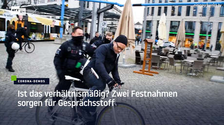 Ist das verhältnismäßig? Zwei Festnahmen auf Corona-Demos sorgen für Gesprächsstoff