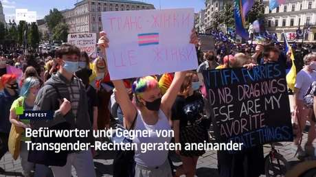 Kiew: Befürworter und Gegner von Transgender-Rechten geraten aneinander