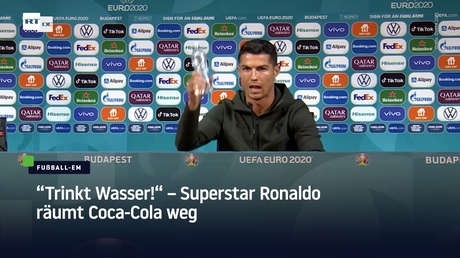"Trinkt Wasser!" – Superstar Ronaldo räumt Coca-Cola bei EM-Pressekonferenz weg