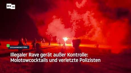 Illegaler Rave in Frankreich gerät außer Kontrolle: Molotowcocktails und verletzte Polizisten