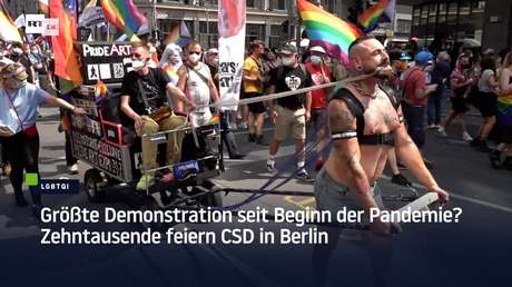 Größte Demonstration seit Beginn der Corona-Krise? Zehntausende feiern CSD in Berlin