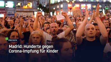 Mit Appell an "Freimaurer und Illuminaten": Spanier protestieren gegen Corona-Impfung für Kinder