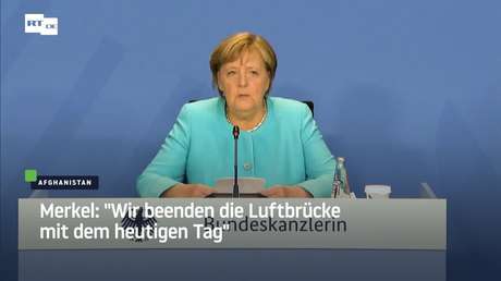 Merkel: "Wir beenden die Luftbrücke mit dem heutigen Tag"