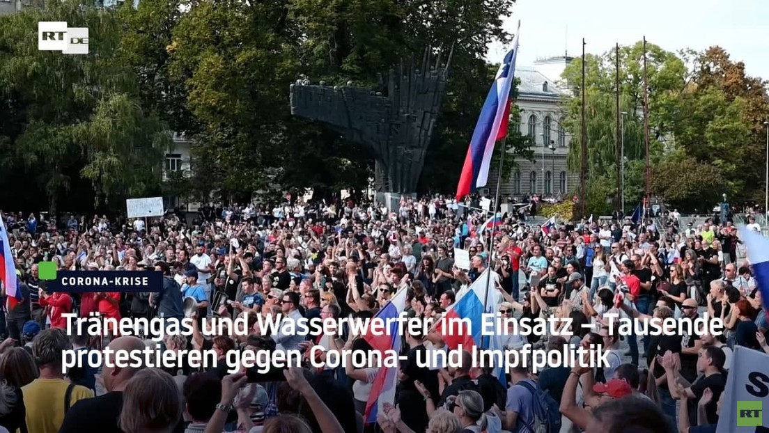 Slowenien: Tränengas und Wasserwerfer im Einsatz – Proteste gegen Corona- und Impfpolitik