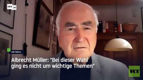 Albrecht Müller zur Bundestagswahl 2021: Bei dieser Wahl ging es nicht um wichtige Themen
