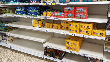Um Lieferketten-Probleme zu übertünchen: Supermärkte in Grossbritannien mit "Fake-Waren" bestückt