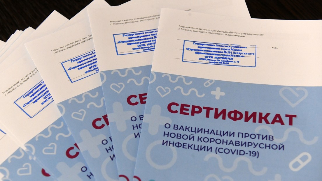 Russland: Daten von 500.000 Russen mit gefälschten Impfzertifikaten im Netz veröffentlicht