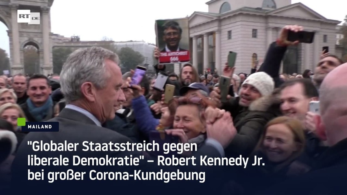 "Globaler Staatsstreich gegen liberale Demokratie" – Robert Kennedy Jr. bei großer Corona-Kundgebung