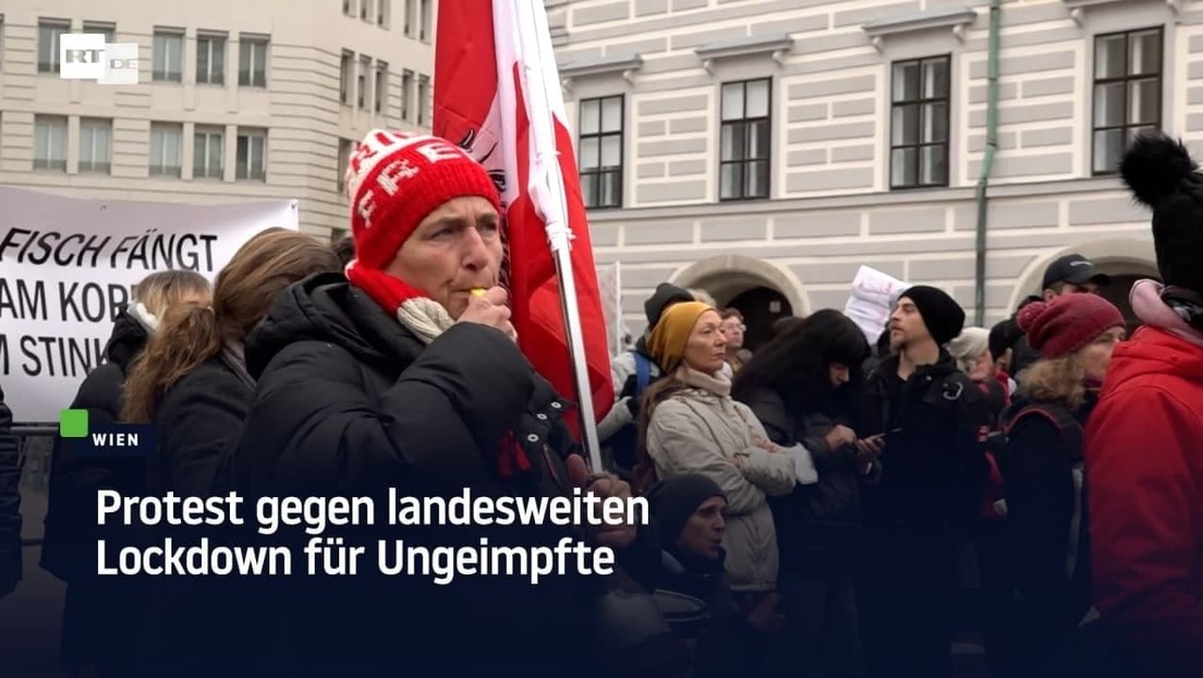 Wien: Protest gegen landesweiten Lockdown für Ungeimpfte