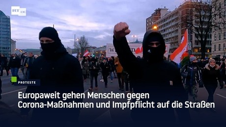 All over Europe, people take to the streets against corona measures and mandatory vaccinations