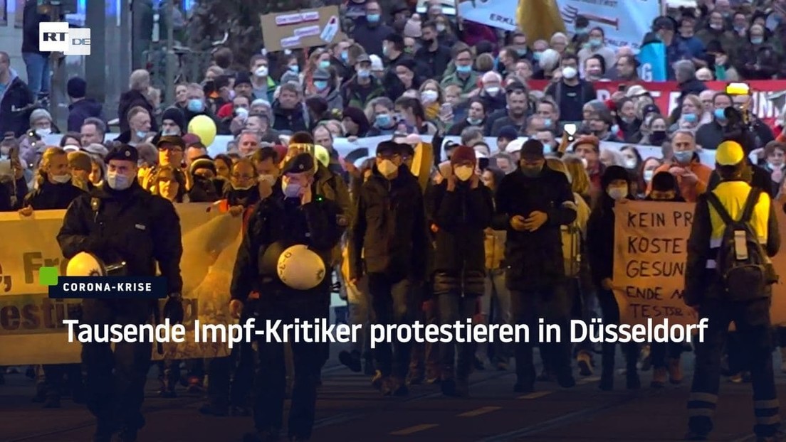 Tausende Impf-Kritiker protestieren in Düsseldorf