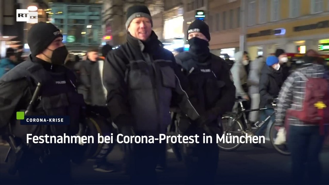 Festnahmen bei Corona-Protest in München