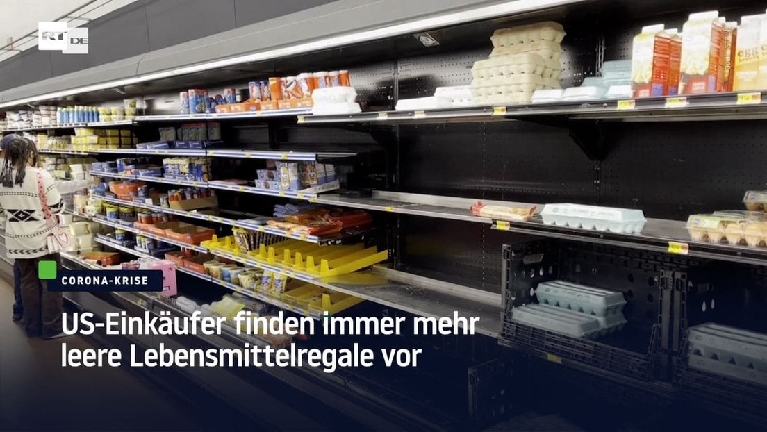 US-Käufer finden immer mehr leere Lebensmittelregale vor