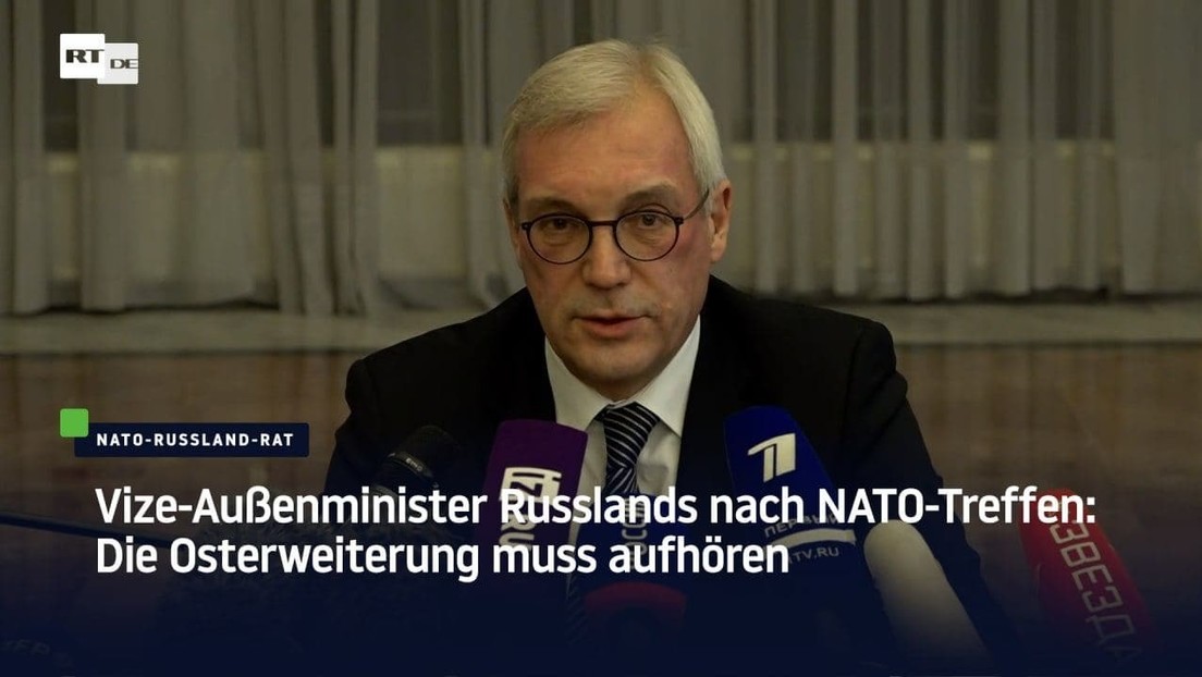 Vize-Außenminister Russlands nach NATO-Treffen: Die Osterweiterung muss aufhören