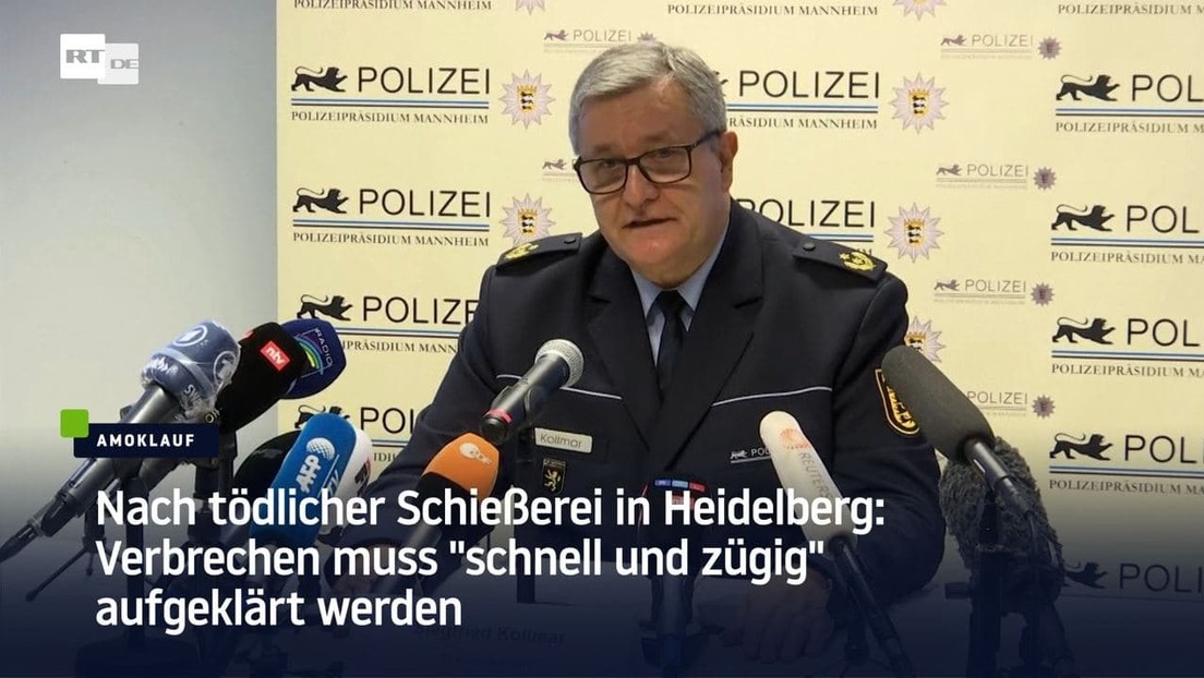 Nach tödlicher Schießerei in Heidelberg: Verbrechen muss "schnell und zügig" aufgeklärt werden