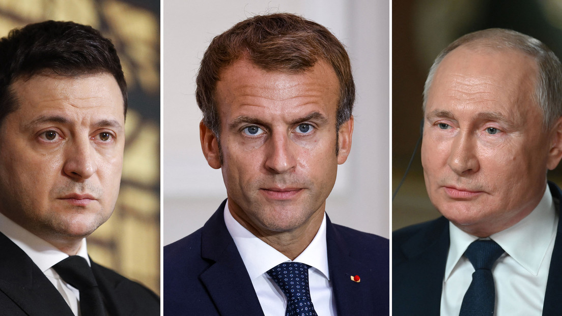 Macron: "Geopolitisches Ziel Russlands ist nicht die Ukraine, sondern Koexistenz mit der NATO"