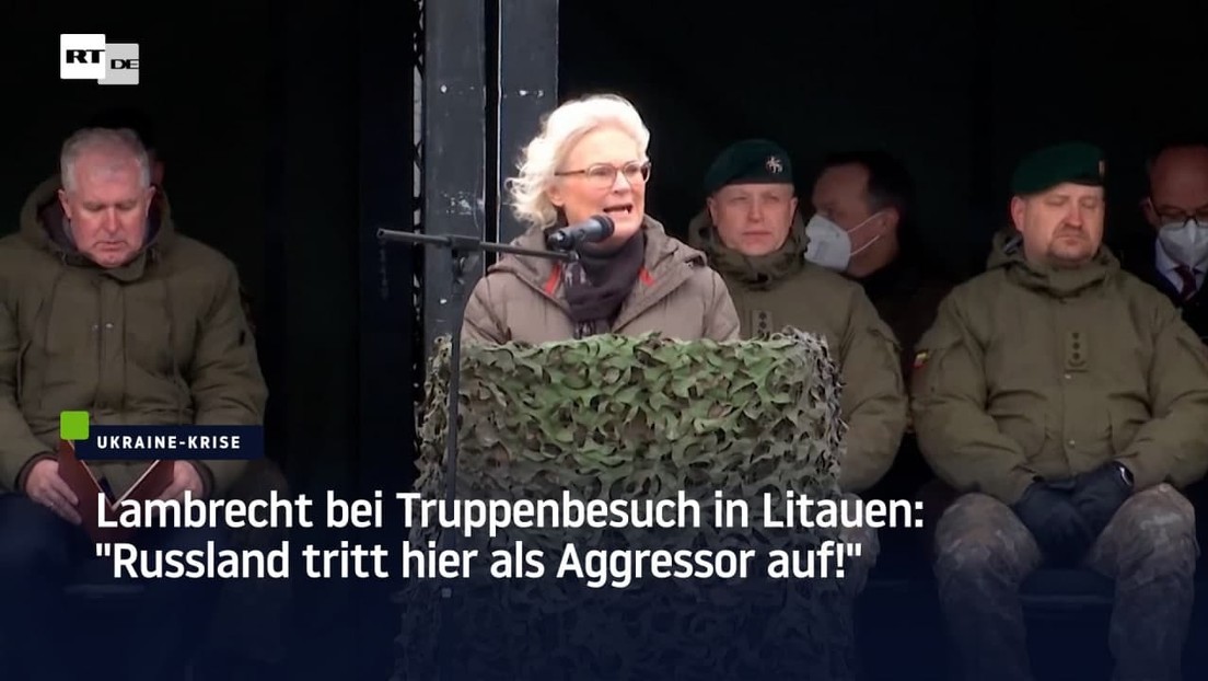 Lambrecht visiting troops in Lithuania: "Russia appears here as an aggressor!"