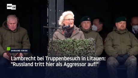 Lambrecht visiting troops in Lithuania: "Russia appears here as an aggressor!"