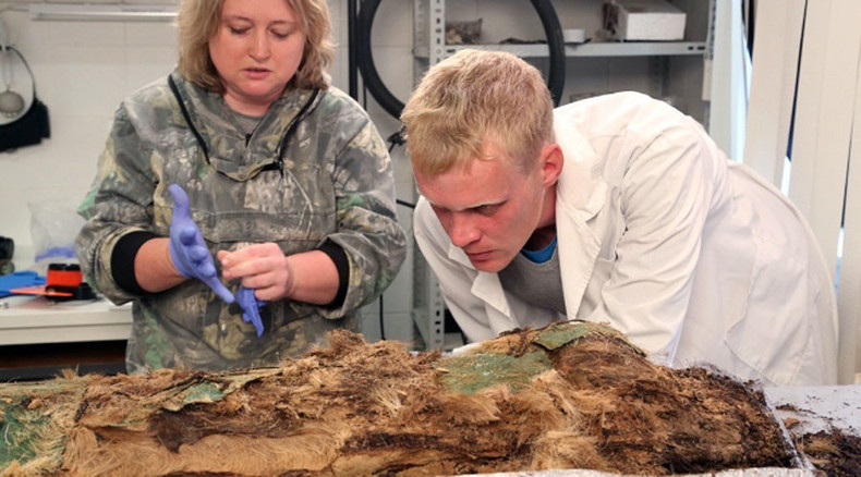Child mummy wrapped in fur & with ax unearthed in Russia’s Far North