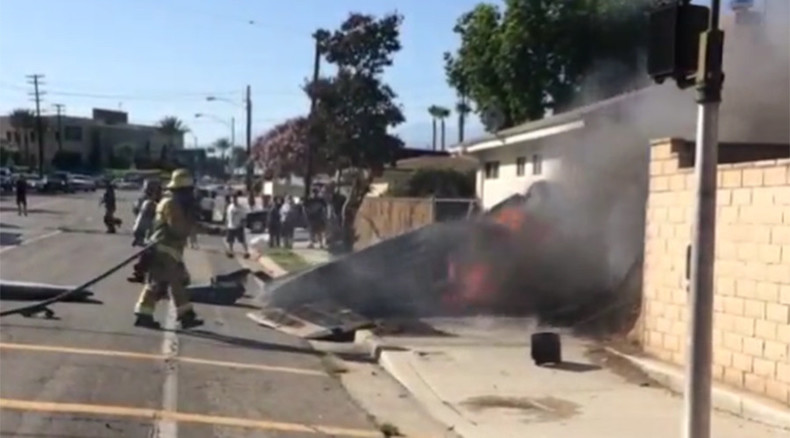 Plane crashes into yard in California killing pilot (PHOTOS) — RT USA News