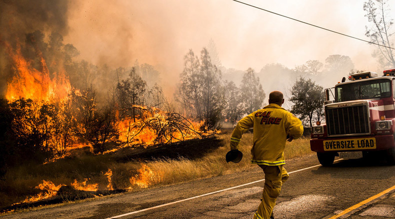 18 raging wildfires force California Gov. to declare state ...