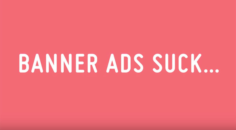 New app kills online ads by buying banner space & substituting pretty pictures