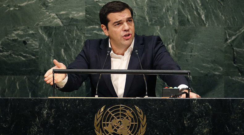 Greek PM condemns EU mismanagement of refugee crisis, social costs of austerity at UNGA