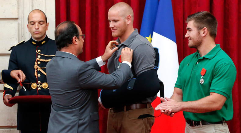 Hero who saved lives during French train attack stabbed multiple times in California (VIDEO)