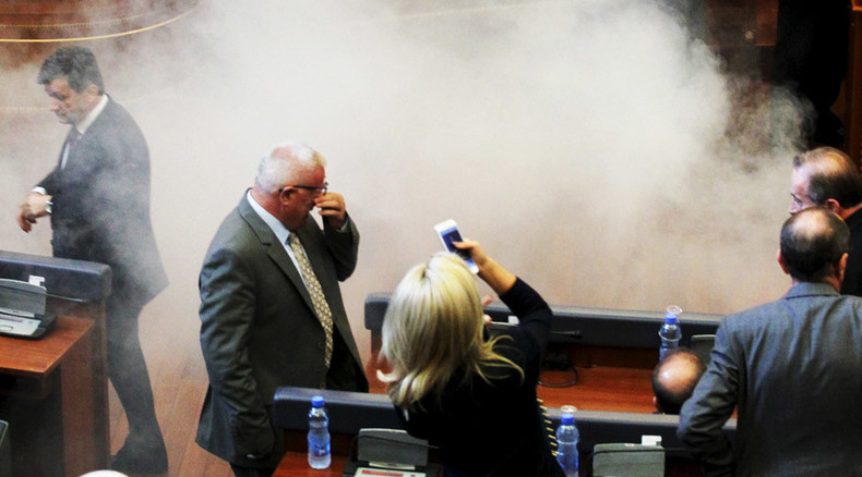 'Opposition has enough gas:’ Anti-Serbia MPs teargasses Kosovo parliament…again