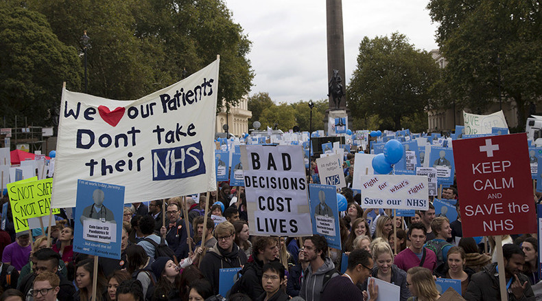 ‘No ifs, no buts, no junior doctor cuts’: 20,000 doctors protest in London (PHOTOS)
