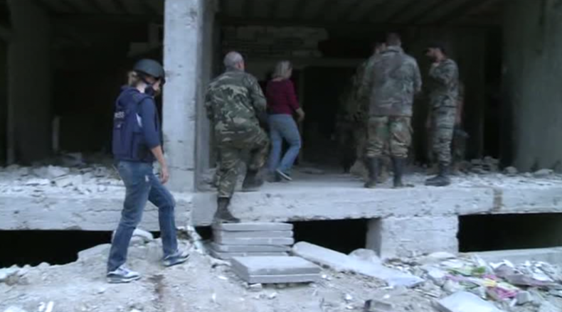 RT EXCLUSIVE: Crew reports from frontline town near Damascus