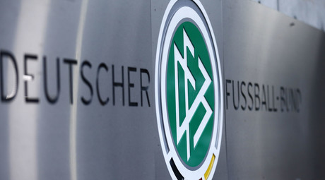 Logo of Germany's DFB football association at its headquarters in Frankfurt, Germany November 9, 2015. © Ralph Orlowski