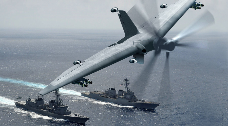 DARPA’s new military drone could morph destroyers into aircraft carriers — RT USA News