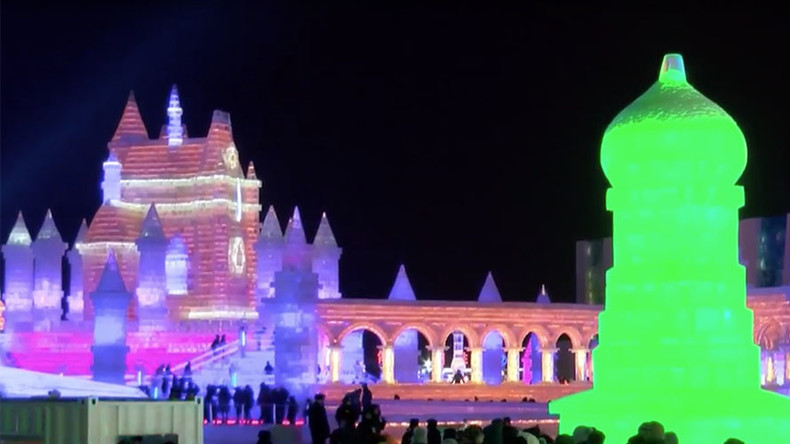 Frozen fairytale: Magical Ice & Snow Festival kicks off in China (PHOTOS, VIDEO)