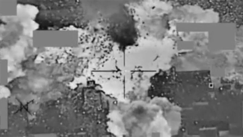 ‘A good strike’: New Pentagon video shows US bombing ISIS cash depot
