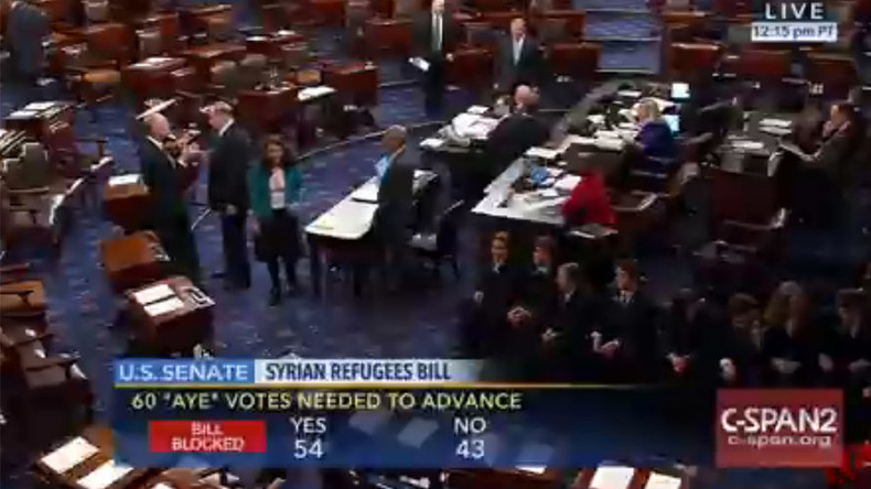 Senate blocks bill toughening controls on entry of Syrian refugees