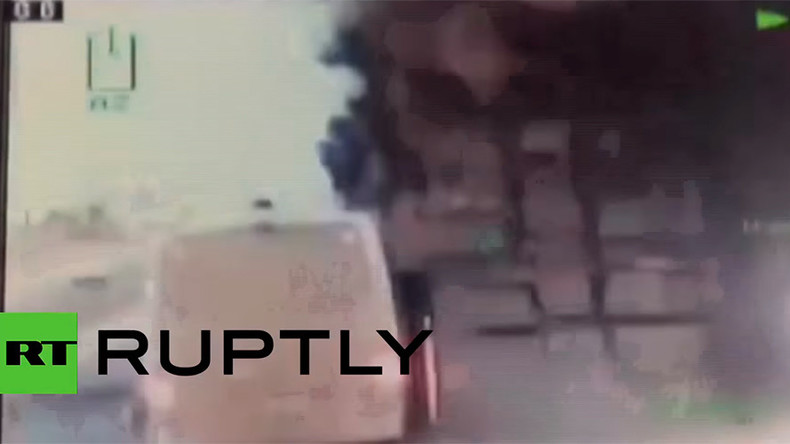 Dashcam captures road blast that left 9 police, 1 civilian injured in Turkey (VIDEO)