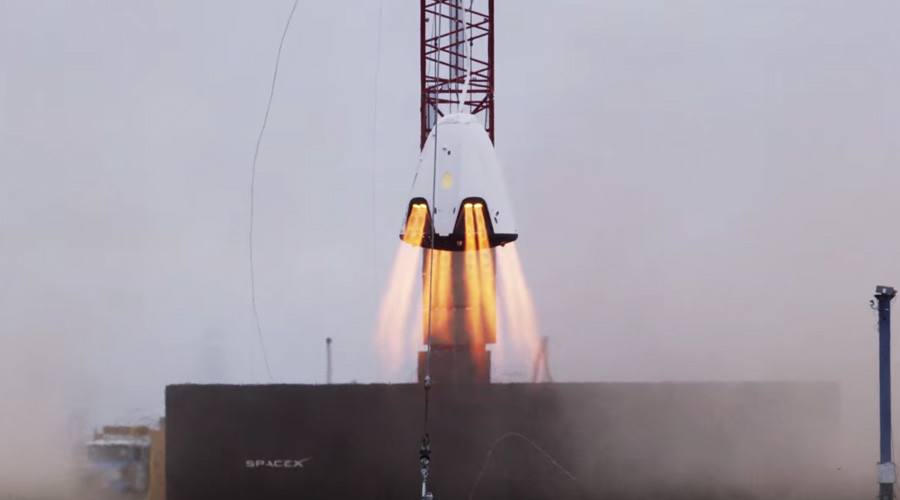 SpaceX tests SuperDraco thrusters designed for parachute-less landing ...