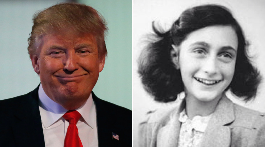 ‘donald Trump Acts Like A New Hitler Anne Franks Stepsister — Rt Uk