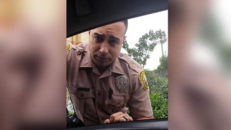 Miami Vice: Cop pulled over by woman for speeding (VIDEO)