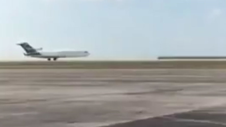 First class: Plane makes epic nose-down landing on Pacific island of Guam (VIDEO)
