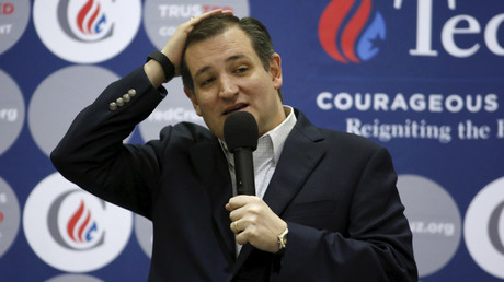 Republican U.S. presidential candidate Ted Cruz holds a campaign rally at the Georgia National Fairgrounds in Perry, Georgia February 27, 2016. © Christopher Aluka Berry